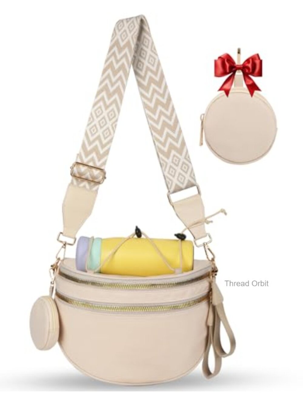Crossbody Bum Bag RFID Blocking Mini Pouch Lightweight Polyester